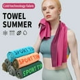 thumbnail image 2 of Running Fitness Sports Towel Absorb Sweat Towels Outdoor Cold Towel Cold Feeling quick-drying Cloth Toalla Playa Marca Lujo Swim, 2 of 6