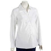 Chevron Stripe Cotton Maternity Blouse