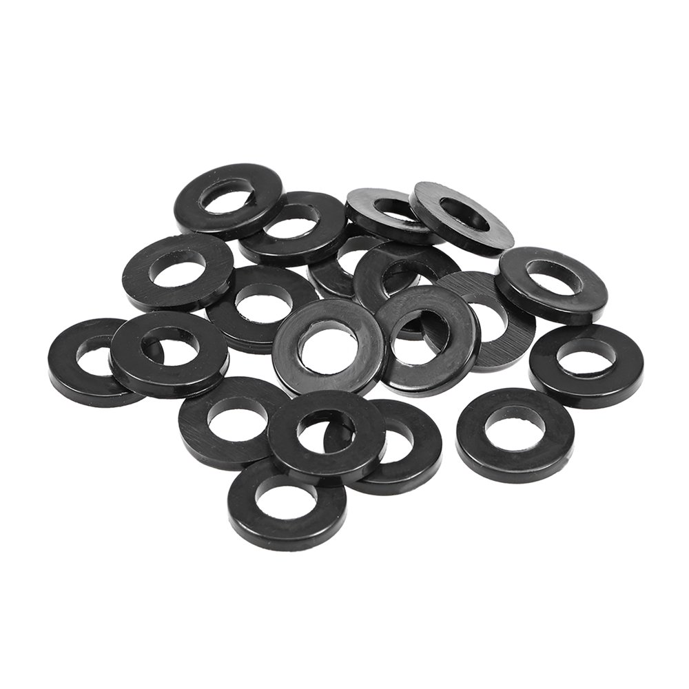 Uxcell 16mm O.D. 8mm I.D. 2.2mm Thick Rubber Flat Washer Gaskets 20