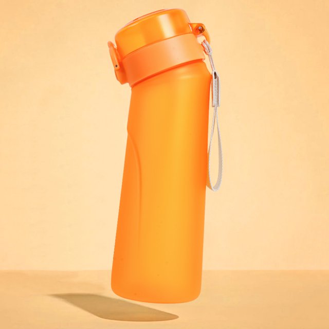 Botella 650ML Bebida Taza Reutilizable Con Sabor Camping Senderismo Drinkware Naranja