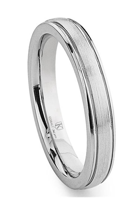 Cobalt Xf Chrome 4MM Dome Newport Wedding Band Ring Sz 4.0