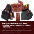 thumbnail image 2 of Cinturón para herramientas Occidental Leather OxyLights Framer XL, negro, 2 of 6