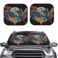 thumbnail image 2 of Fuzoiu Stained Glass Eagle USA Print Car Windshield Sunshade,Folding Front Windshield Sun Shade,for Most Car Sedan SUV Truck,Car Windshield Sunshade-Large, 2 of 6
