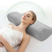 Pillow for Sleeping,Bedroom Long Pillow Clearance Memory Foam Pillow Breathable Neck Support Pillow