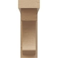 thumbnail image 2 of 4"W x 8"D x 12"H Classic Emerson Rough Cedar Woodgrain TimberThane Corbel, Primed Tan, 2 of 6