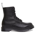 thumbnail image 2 of Dr. Martens Womens 1460 Pascal Mono Leather Embossed Combat & Lace-Up Boots, 2 of 6