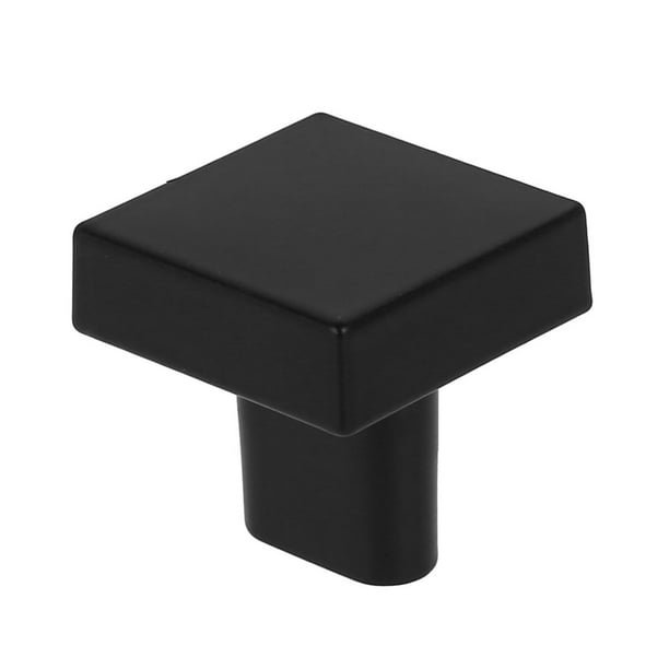 JTWEEN Black Knobs With Screw,10 Pack 11/10 Inch Metal Drawer