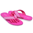 thumbnail image 5 of PEDI COUTURE NEW Women's Gingham Pedicure Spa Toe Separator Sandal Flip Flops, 5 of 5