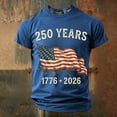 thumbnail image 3 of Boys 250 Anniversary USA Shirt 4th of July Flag Tees 1776-2026 250th Years Patriotic Shorts Sleeve T-Shirt for Boys (Blue 2-3 Years), 3 of 4