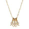thumbnail image 3 of Collar para Mujer LuckyLy personalizado con baño de oro 14k y zirconia cúbica Modelo Darcy dorado 3 niños, 3 of 6