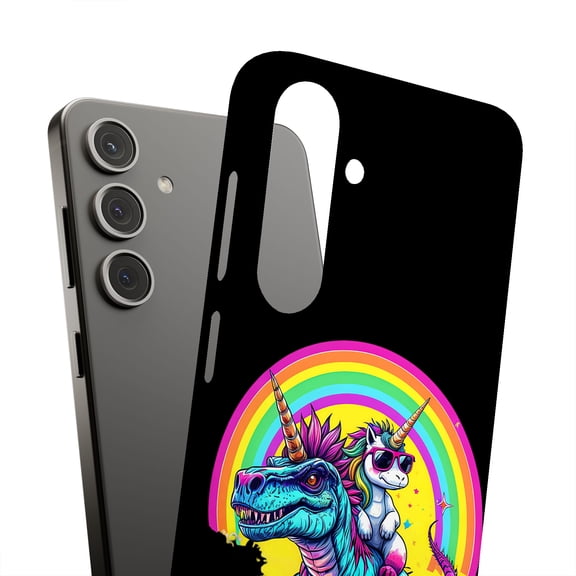 For Samsung Galaxy S25 Plus, Hard Shell, Unicorn Dino Print, USA