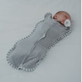 thumbnail image 3 of Comfy Cubs Swaddle Blanket Baby Girl Boy Easy Zipper Wrap 2 Pack Infant (Small 0-3 Months, Grey), 3 of 7
