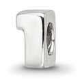 thumbnail image 1 of 925 Sterling Silver Charm For Bracelet Kids Number 1 Bead Kid Line, 1 of 8
