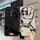 thumbnail image 2 of Case For Oneplus 5 6 9 9R 8 8T 7 7T A3 2 2V NORD 3 2 Lite Pro Simple Liquid Silicone Case Marvel Line Iron Man Spiderman, 2 of 5