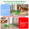 thumbnail image 2 of Juguete interactivo para perros Qraxond Octopus recargable por USB, color verde, 2 of 6