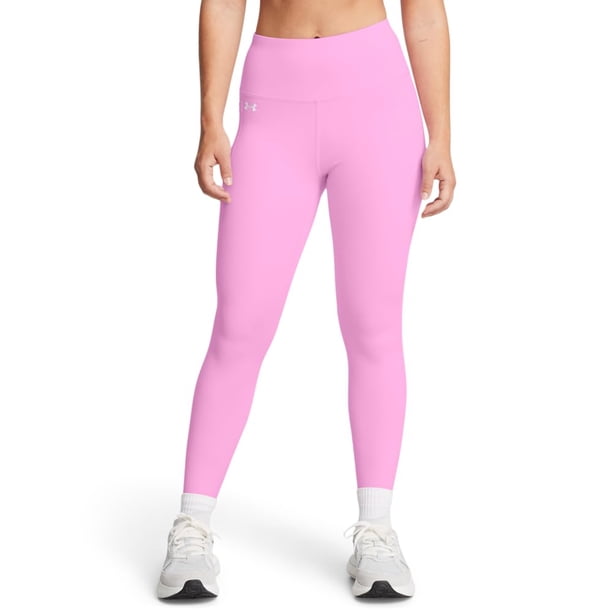 Leggins Under Armour Motion Ankle para mujer, XXL, color rosa y blanco