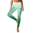 thumbnail image 3 of Meichang St. Patrick's Day Workout Leggings for Women High Waist Tummy Control Shamrock Print Green Tights Stretchy Gym Yoga Leggings, 3 of 10