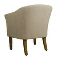 thumbnail image 3 of HomePop Modern Barrel Accent Chair, Light Brown Fabric, 3 of 5