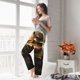thumbnail image 5 of Balery Luxurious Gold Flow Pantalones de pijama para mujer, pijamas ultraligeros, pantalones de estar por casa-Small, 5 of 6