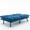Navy Blue, variant on Soft Foam Inside, Black Upholstered - Sofa Bed for Primary Living Areas
