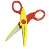 Students Paper Crafts Wave Edge Scissors Shears Red Yellow
