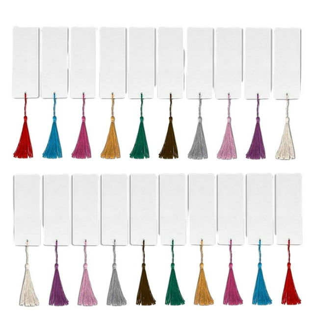 Matsuzay 96 pack/lote decoración funcional para libros marcapáginas fácil de usar con borla marcapáginas con borlas cartulina