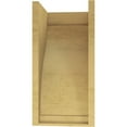 thumbnail image 4 of 10"W x 10"D x 20"H Wide Helena Rough Cedar Woodgrain TimberThane Corbel, Primed Tan, 4 of 6