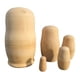 thumbnail image 1 of Muñecas de anidación sin pintar DIY Matryoshka muñecas de anidación de madera estilo ruso pintura sin terminar regalos artesanías 5 piezas Advancent WJ1923-00B, 1 of 7