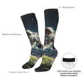 thumbnail image 4 of Xecao Astronaut Soccer Field Pattern Adult Stockings with Color-Block Design and 3D Print, Breathable Comfortable Hosiery for Daily Wear and Sports, 4 of 6