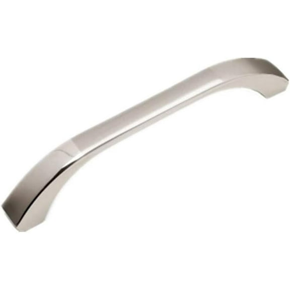 Silver Cabinet Handles 10 Pack Kitchen Cabinet Pulls 2-1/2" Hole Centers Euro Style Drawer Hardware