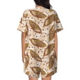 thumbnail image 3 of Lsque Corn 5 Women's Short-Sleeved Pajama Set - 2 Piece Soft and Lightweight Sleepwear Set-Medium, 3 of 9