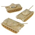 thumbnail image 1 of Tanques de juguete Timmee para hombres del ejército de plástico - Tan Ww2 3Pc - Hecho en EE. UU., 1 of 4