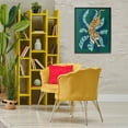 thumbnail image 3 of Stupell Industries Tiger Prowling over Palms Animals & Insects Painting Black Framed Art Print Wall Art, 24 x 30, 3 of 10