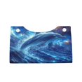 thumbnail image 2 of Goofa Beautiful Ocean Dolphin Pattern Triangle Square Tissue Box Cover, Modern PVC Leathe Facial Paper Holder,Decorative Holder/Organizer for Bathroom Vanity Countertop, 2 of 9