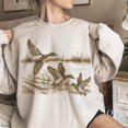 thumbnail image 4 of Vintage Mallard Ducks Graphic Sweatshirt | Wildlife Lake Scene Pullover, 4 of 8