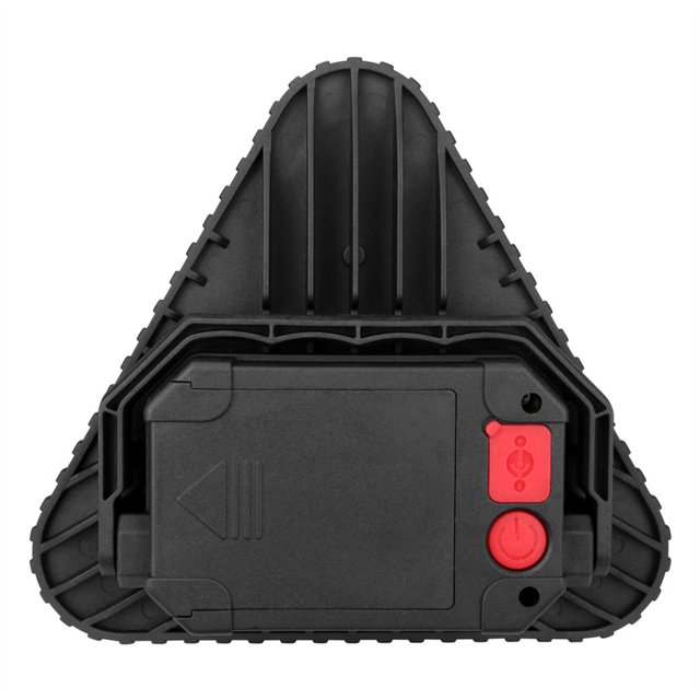 Greeniant Lámpara de trabajo COB, alarma de seguridad, función de carga USB profesional, lámparas de trabajo LED triangulares para interiores Ropa Deportiva, Zapatos