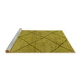 thumbnail image 2 of Ahgly Company Machine Washable Indoor Square Solid Yellow Modern Area Rugs, 6' Square, 2 of 4