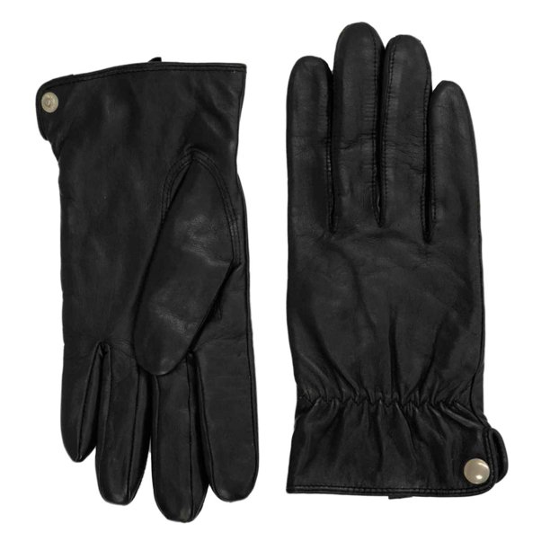 Richmond Womens Black Leather & Thinsulate Snap Side Driving Gloves