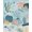 Blue, Pattern 10, variant on Design&I 8'x10' Washable Area Rug Blue Oceanic Hues with Marine Life Motifs Seascape, Turtle and Fish Serene for Living Room, Family Extra Large Skid-Resistant Low Profile