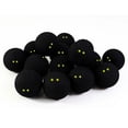 thumbnail image 5 of 2 pcs Squash Balls Two-Yellow Dots Low Speed Training Squash Balls Black Rubber Racket Balls, Very Suitable for Outdoor Sports, 5 of 5