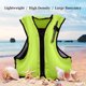 thumbnail image 4 of Laklulu Chalecos de snorkel Chaquetas inflables Ligeras para bucear Surf Natación Deportes acuáticos al aire libre, 4 of 6