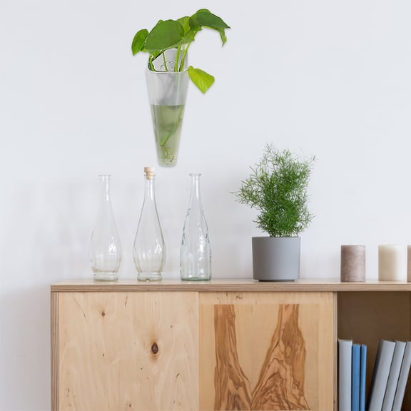 Masteelf 4 Pcs Plant Propagation Station Wall Hanging Planter Transparent