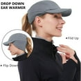 thumbnail image 2 of GADIEMKENSD Ultra-Warm Winter Fleece Ponytail Hat, Reflective for Night Safety, Drop Down Ear Warmer, 2 of 5