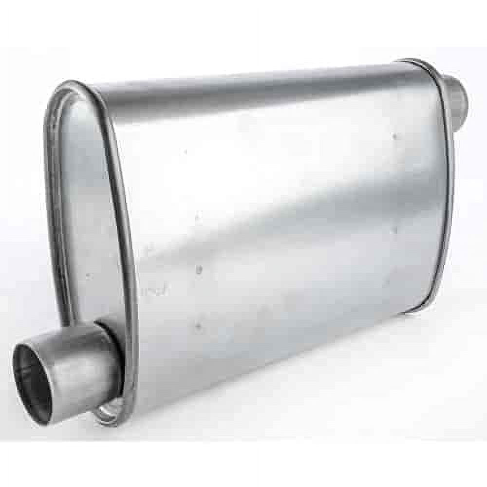 JEGS Turbo Muffler [2 1/4 in.] Offset/Offset - Reversible