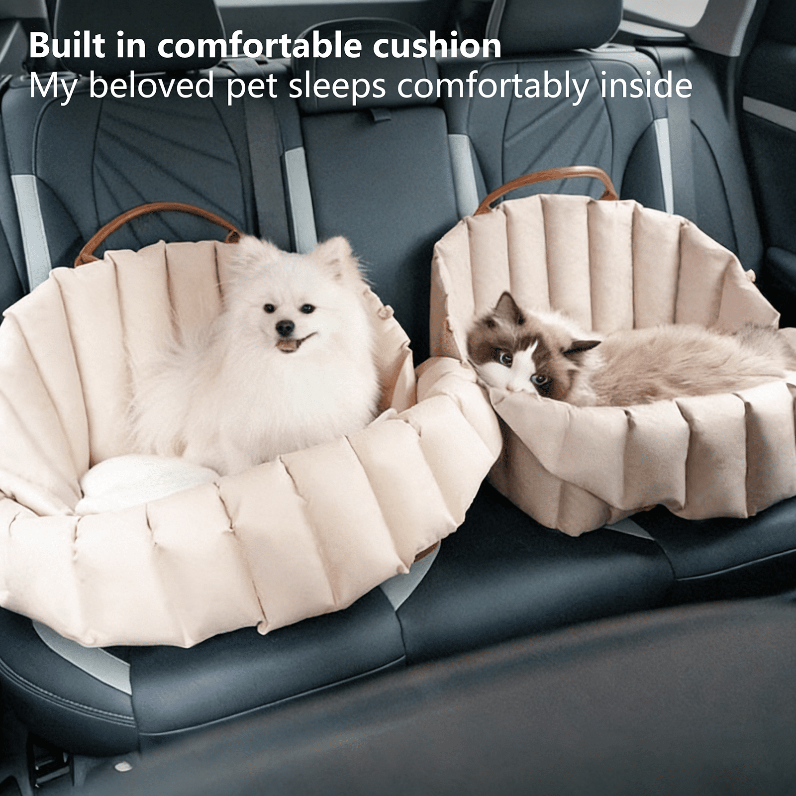 pet Backpack， Portable Pet Dog Bag for Travel Handbag Winter Warm Removable Outdoor Safety Seat Cat Supplies, for Cats & Dogs