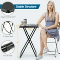 thumbnail image 5 of PERLESMITH Folding TV Tray Table, End Table, Eating/Snack Table for Bed & Sofa,  One Size Black, 5 of 7