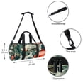thumbnail image 5 of Fish Sports Bag: Soccer, Weekender, Swim - Size 17.7 Inches with Interior Zipper Pocket, Large Capacity, 5 of 6