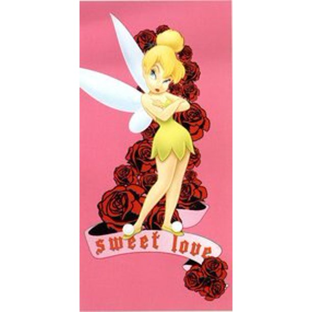 Disney Fairies Tinkerbell 'Sweet Love' Beach Towel