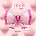 thumbnail image 2 of Globos Elaliyi lazo rosa de foil, 2 piezas, 91 x 58 cm, 2 of 3