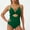 Green#1, variant on LEBONYARD Women's One-Piece Sleeveless Swimsuit:High-Quality & Modern,Women Solid Color Backless Strap Bikini Swimsuit White XXL